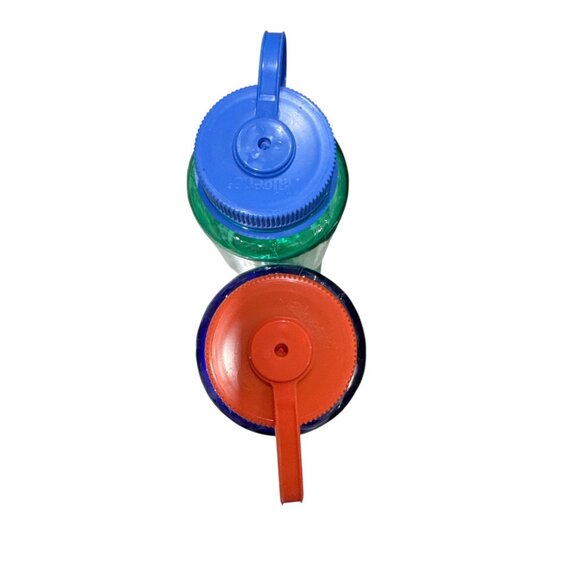 Nalgene 32 fl oz (2PACK) Plastic Narrow Mouth Water Bottle(Pastel Green/Periwink - Picture 2 of 4